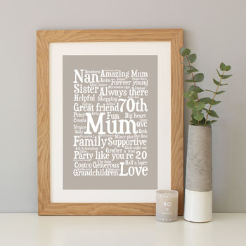 Personalised Word Art Print By Hope and Love | notonthehighstreet.com