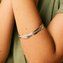 Aura Halo Sterling Silver Spinning Bangle, thumbnail 1 of 6