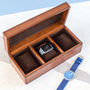Personalised Leather Watch Box Triple, thumbnail 6 of 12
