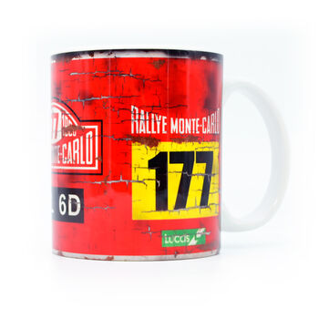 Rallye Monte Carlo Mini Classic Racing Car Coffee Mug, 3 of 4