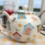 Six Cup Teapot In Beach Hut Design, thumbnail 6 of 9