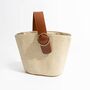 Saint Tropez Cream Cocoa Sraw Buckle Beach Bag, thumbnail 1 of 4