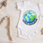Earth Print Baby Bodysuit, thumbnail 3 of 3