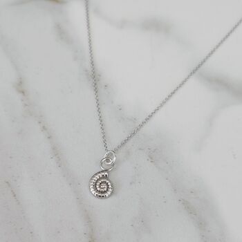 The Ammonite Necklace, Sterling Silver, 2 of 4