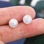 Mermaid Bubble Stud Earrings In Sterling Silver, thumbnail 5 of 10