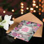 Boho Wildflowers Pink Flowers Daughter Birthday Card, thumbnail 4 of 5