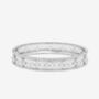 Kinmokusei 925 Silver Plated Bead Floral Bangle, thumbnail 1 of 4