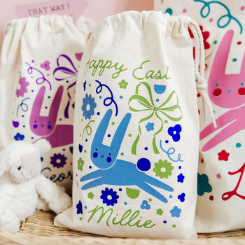 Personalised Happy Easter Bunny Sack, 9 of 9