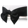 Ivory And Black Satin Bow Bridal Clutch Handbag Hope, thumbnail 5 of 7