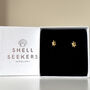18ct Gold Plated Turtle Stud Earrings, thumbnail 1 of 8