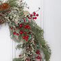 Luxury Large Red Berry And Fir Cone Wreath, thumbnail 4 of 6
