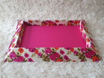 Vibrant Floral Presentation/ Gift Tray, 3 of 4