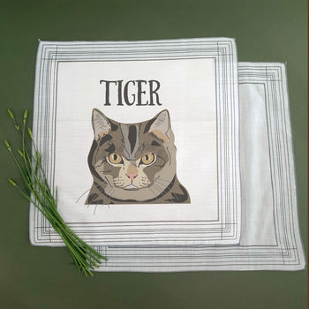 Personalised Cat Handkerchiefs, 2 of 11