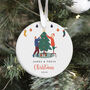 Merry Christmas To A Special Couple Personalised Ceramic Ornament With Names, thumbnail 2 of 7