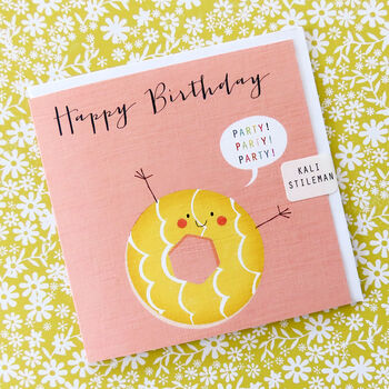 Party Ring Birthday Card, 4 of 4