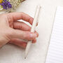 Pastel Cream Eco Friendly Pen, Recycled Wheat Straw Pen, thumbnail 2 of 3