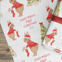 Rabbit Personalised Christmas Wrapping Paper, thumbnail 5 of 6