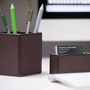 Leather Desk Tray Brown, thumbnail 7 of 7