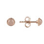 Petite Stud Earring Rosegold Plated Silver, thumbnail 2 of 8