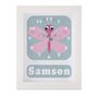 Personalised Childrens Butterfly Clock, thumbnail 5 of 9