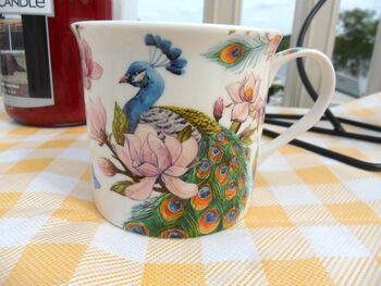 Set Of Four Gift Boxed Palace Mugs In Peacock Design, 6 of 8