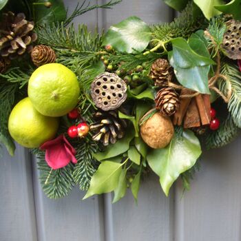 Fresh Classic Traditional Christmas Wreath, 5 of 7