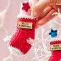 Baby's Personalised Christmas Stocking Decoration, thumbnail 3 of 3