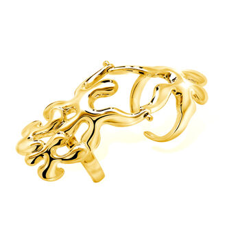 Splash Armour Ring In Gold Vermeil, 2 of 5