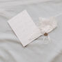 Personalised Tie Style One Size Lace Wedding Garter, thumbnail 11 of 12