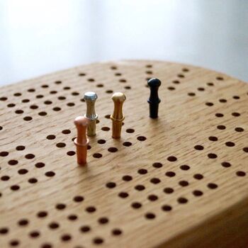 Wooden Cribbage Board, 3 of 7