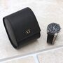 Personalised Luxury Italian Single Leather Watch Roll, thumbnail 2 of 5