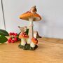Toadstools With Robins Decoration, thumbnail 6 of 6