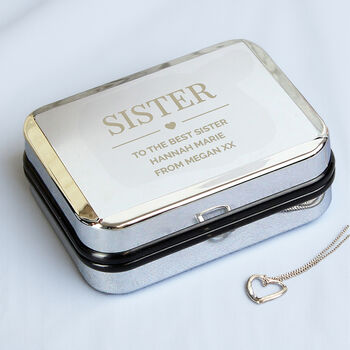 Personalised Box And Sterling Silver Heart Necklace, 2 of 10