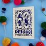 Personalised 60th Birthday Card Papercut Woodland Design, thumbnail 10 of 11