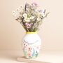 Better With Flowers Floral Ceramic Quote Vase, thumbnail 2 of 3