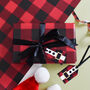 Gingham Christmas Wrapping Paper, thumbnail 1 of 4