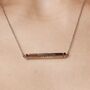 Personalised Spinning Bar Necklace Silver, thumbnail 1 of 5