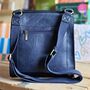 Postman Lock Satchel Bag In Navy Blue, thumbnail 2 of 2