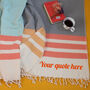 Personalised Cotton Throw, Shawl, Christmas Gift For Her, thumbnail 3 of 9