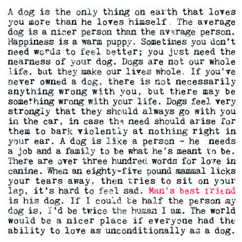 Dog Dad Gift; Man's Best Friend Print, 2 of 6