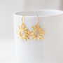 Gold Plated Sun Dangle Earrings, thumbnail 6 of 9
