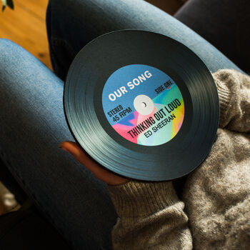 Personalised 'Our Song' Vinyl Record Mouse Mat, 7 of 12
