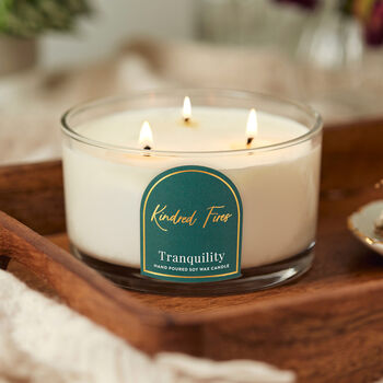 Three Wick Luxury Scented Candle Gift Set Hamper, 4 of 4