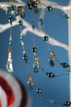 Christmas Garland, Pearls And Crystals, 10 of 11