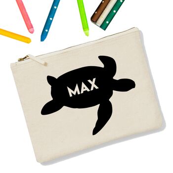 Personalised Animal Icon Zip Up Pencil Case, 6 of 12