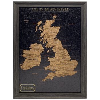 UK Cork Travel Map With Pins Traveller Gifts, 5 of 6