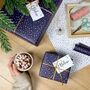 Recycled Navy Stars Wrapping Paper Stickers, thumbnail 3 of 5
