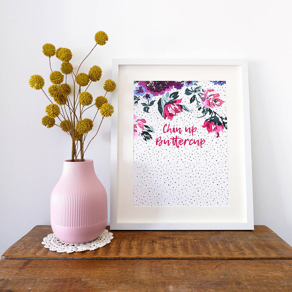 Personalised Dotty Floral Print, 1 of 2