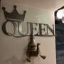 Queen And Crown Metal Art Word Sign Jubilee, thumbnail 2 of 12
