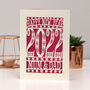 Personalised Papercut Happy New Year Card A5, thumbnail 6 of 11